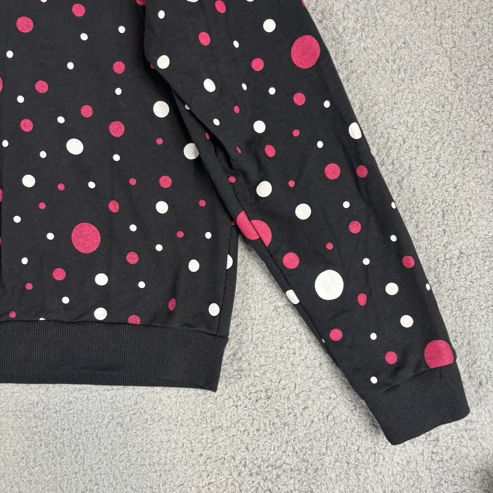 Disney Parks Minnie Mouse Sweatshirt XXL Polka Dot Bow Reversible Sequin Boxy - Picture 10 of 11